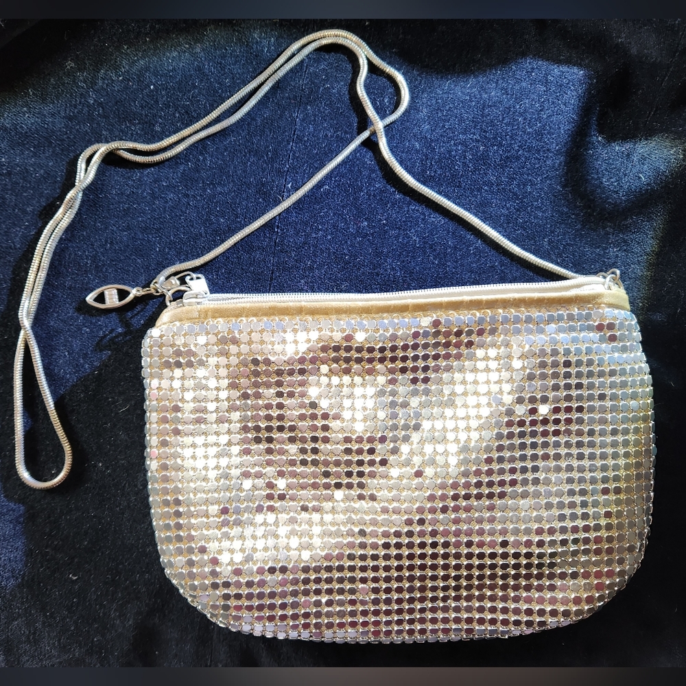 Vintage silver mesh purse